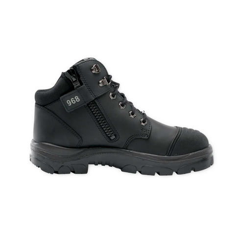Bota de seguridad STEEL BLUE Parkes ZIP Black TPU SC S3 Black - Impermeable