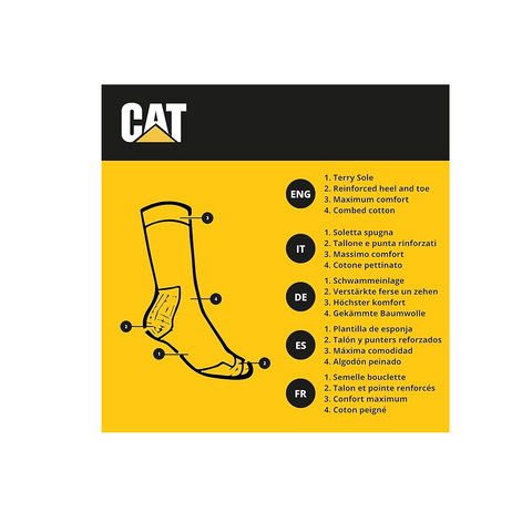 Caterpillar 6 pares de calcetines Cat Real Work