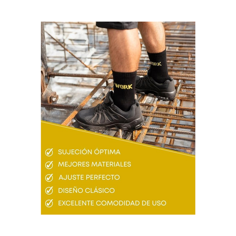 10 Pares Calcetines de Trabajo, Algodón