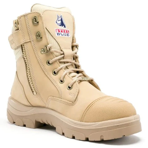 STEEL BLUE Southern Cross ZIP Sand TPU SC S3 Sicherheitsstiefel - Wasserdicht