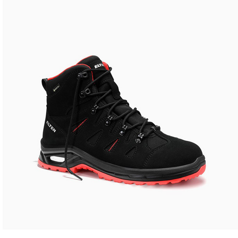 ELTEN RIWEMO XXP GTX Schwarz-Rot Mid ESD S3S WR CI Sicherheitsstiefel - Wasserdicht