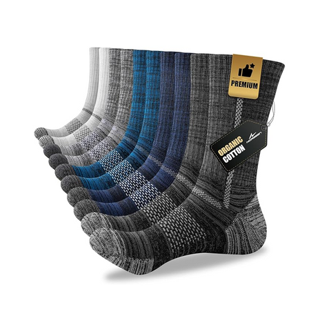 Niorasen Calcetines de trabajo de algodón, 5 pares