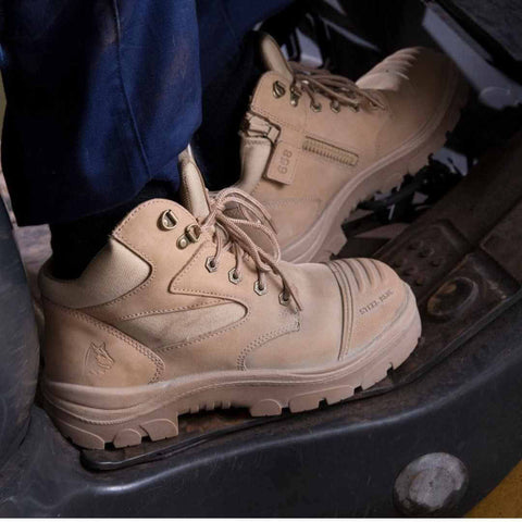 Steel Blue Parkes Zip Sand TPU SC S3 Sand Sicherheitsstiefel – Wasserdicht