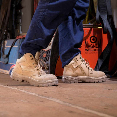 Steel Blue Parkes Zip Sand TPU SC S3 Sand Sicherheitsstiefel – Wasserdicht